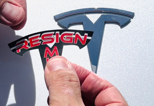 Resign Musk Sticker 2-Pack